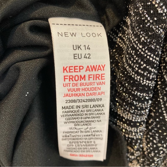 Diamond Geometrical Sparkly Cocktail Dress - Picture 4 of 4